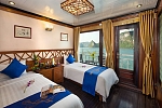Twin cabin balcony on Gray Line Halong Cruise