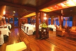 Fine dinning room Ginger Cruise in Halong Bay, Vietnam
